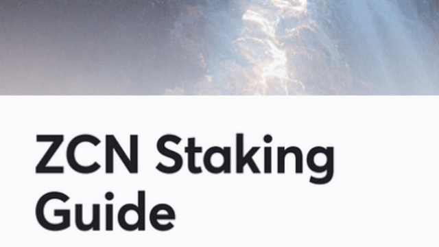 Züs Staking Guide: How to Stake ZCN on Bolt