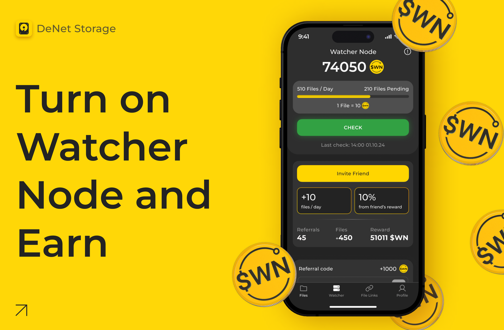 Contribute to DePIN Storage and Earn: DeNet's Mobile Watcher Node