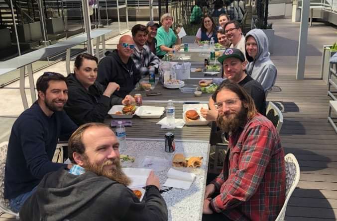 XYO’s dev team, enjoying brunch in San Diego! | via: @arietrouw on X
