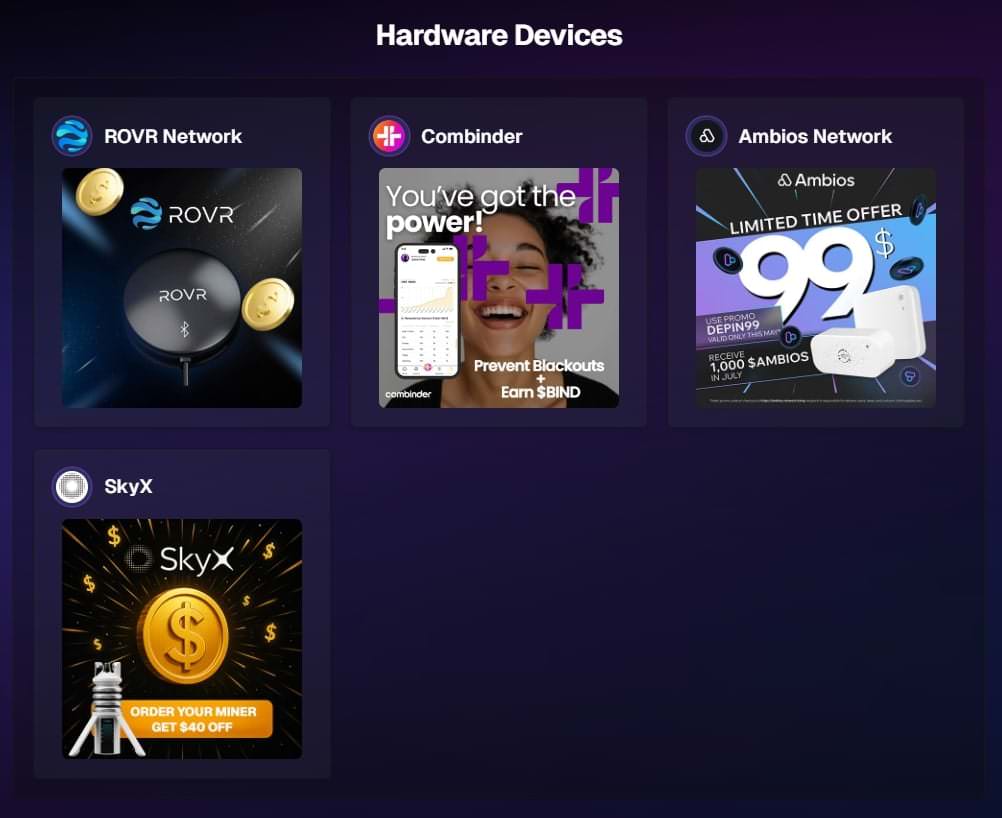 And guess what… they’re both verified on DePIN Hub’s Earn! Checking out through our links supports our team.